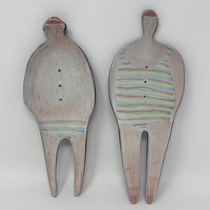 Anthropologie Mr & Mrs Swimmer Bathing Suit Trinket Soapdish Marta Turowska 2 Pc